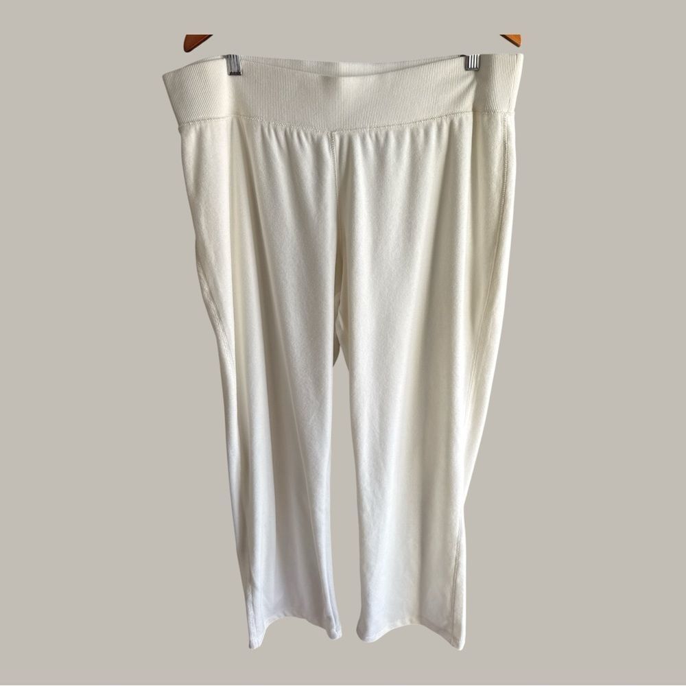 Elegant Cream Wide-Leg Pants NWT Relaxed Fit Wide Leg Cotton and Poly